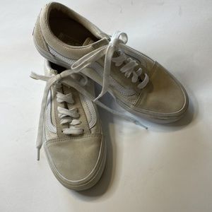 Van's Old Skool Pro "Worlds #1 Skateboard Shoe" Cream Color Men's Size 7